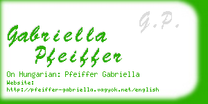 gabriella pfeiffer business card